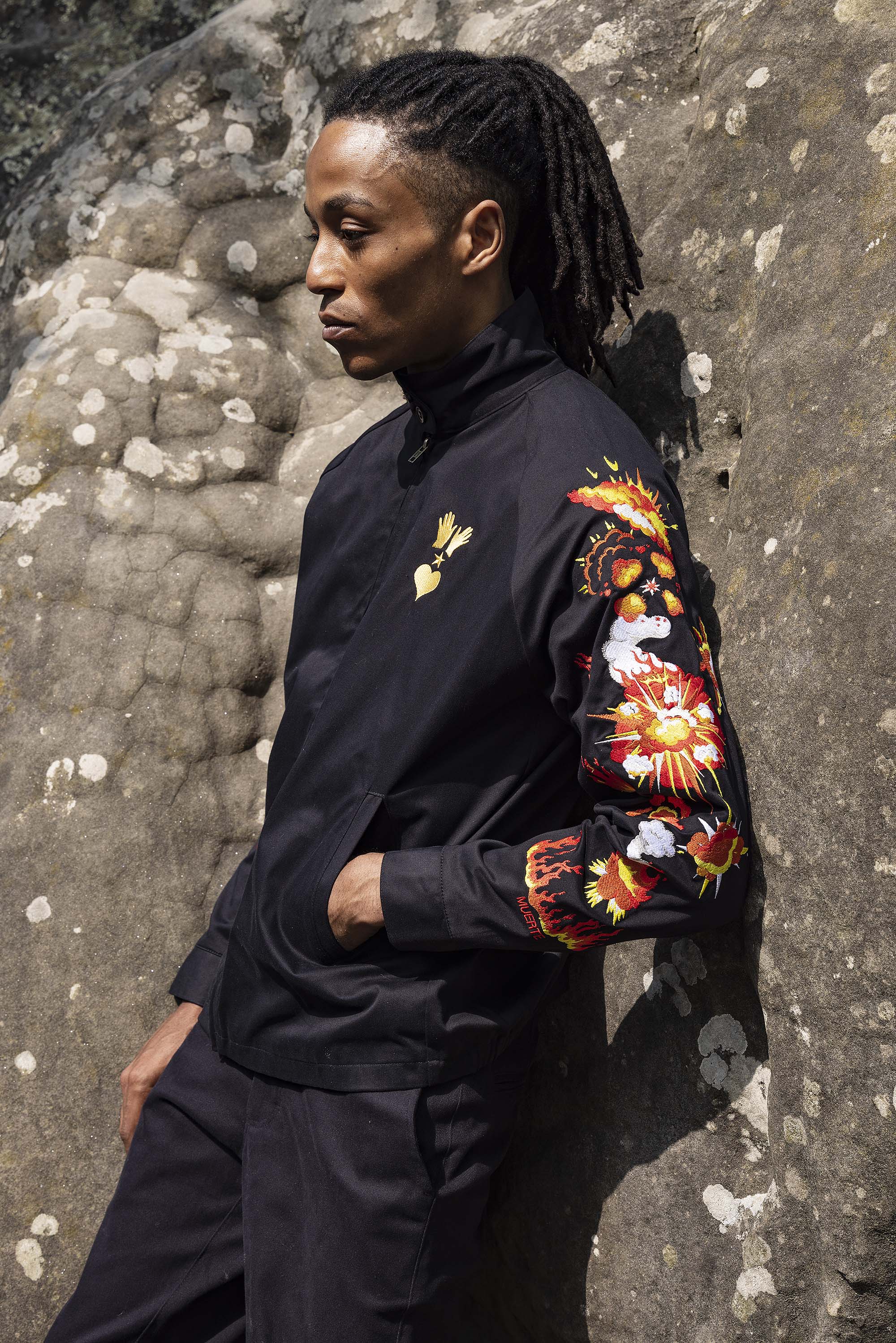 Doublet chaos embroidery online track jacket