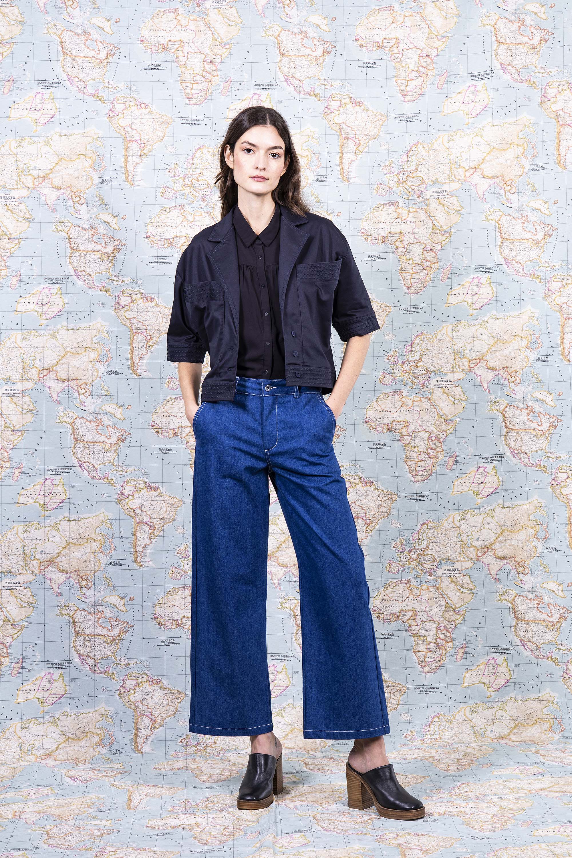 Veste Sofia Bleu Marine habiller une tenue, tendance classique, inspiration androgyne