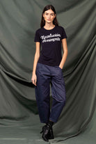 T-Shirt Medallon Revolucion Inminente Bleu Marine allure féminine et sportswear pour un look de ville