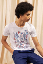 T-Shirt Querido Vacuna Blanc t-shirts pour homme unis ou imprimés en coton agréable à porter